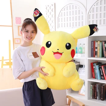 

very large Pikachu plush toys Big size Full Pillow Stuffed doll appease baby birthday present for Children kids