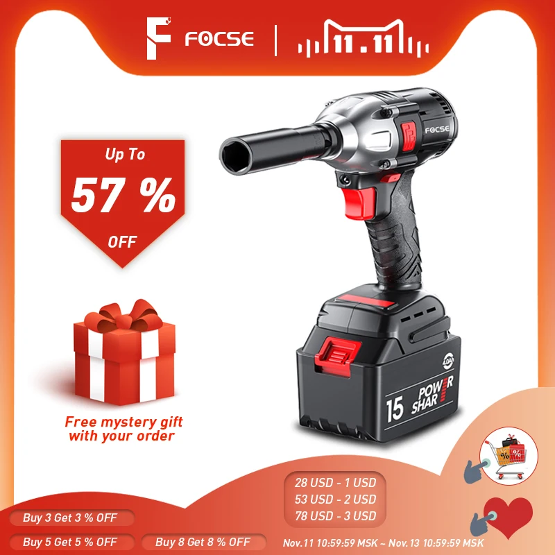 PROD 1005003028768032 Cordless Brushless Electric Wrench Impact Power
Tools Hand Drill Powerful Wrench With Accessories 3 Modes Switchable
Head FOCSE PROD 1005003028768032 Cordless Brushless Electric Wrench Impact Power
Tools Hand Drill Powerful Wrench With Accessories 3 Modes Switchable
Head FOCSE