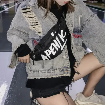 

Women's pockets letter pockets travel straps chest shoulder bag women's belt hips hip bag fashion couple pockets поясная сумка