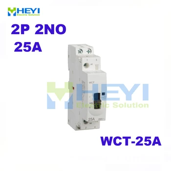 

WCT-25A Modular Compact Contactor 2Pole 2NO 220VAC 50Hz manual control din rail contactor