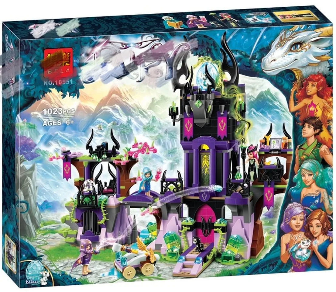 

Building Blocks Fairy Model Compatible With Legoinglys Elves 41180 Laguna Dark Magic Castle DIY Educational Toys Free Shipping