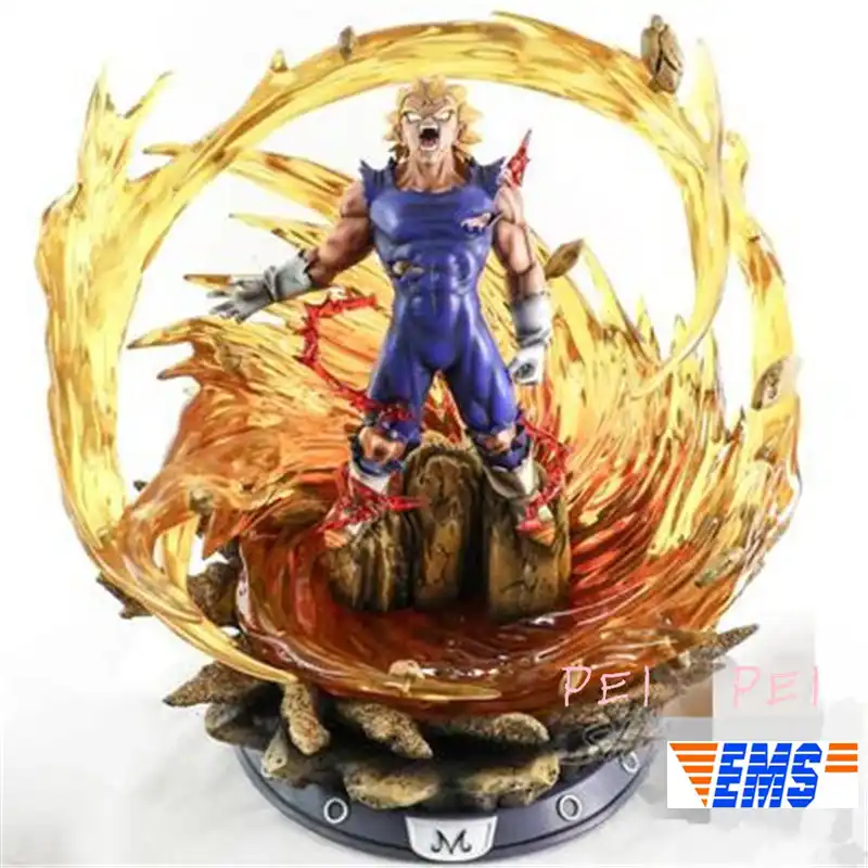 Statue Dragon Ball Z Super Saiyan Majin Vegeta Sacrifice Full Length Portrait With Led Light Resin Bust Gk Action Figure Toy Action Toy Figures Aliexpress