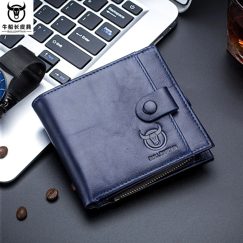 

Male Short Cross Section Head Layer Cowhide Wallet Leisure Time Small Change Drive Certificates More Function Card Slot purse