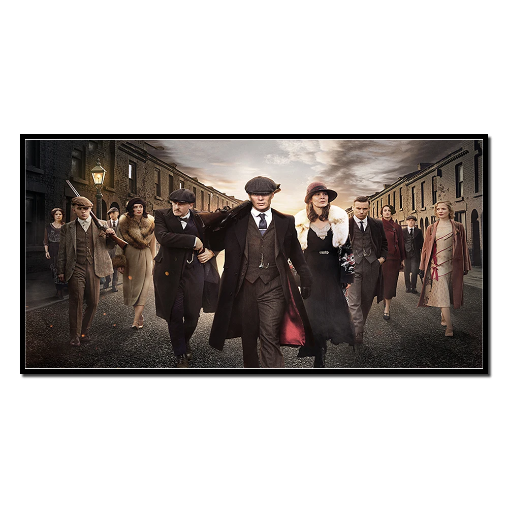 Постеры и принты Peaky Blinders Cillian Мерфи постер телешоу художественное полотно на стену живопись для домашнего декора комнаты