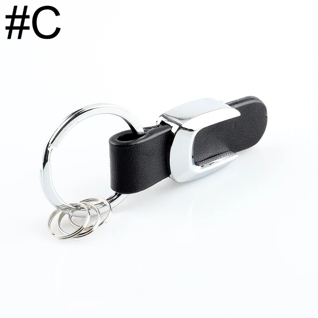 DSYCAR 3D Car Key Chain Metal Letter Leather Strap keychain For Mercedes Benz A B C D E G S Class Car Keychain leather Key Rings C