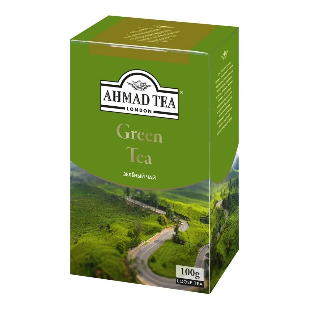 Чай Ahmad &quotGreen Tea" зеленый листовой 100 гр | Продукты