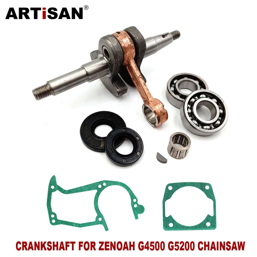 

Crankshaft 848C804202 With Bearing Oil Seal Gasket for ZENOAH G4500 G5200 Chinese 45CC 52CC Chainsaw Garden Tools Parts