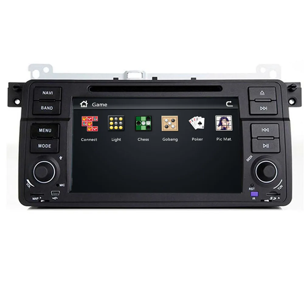 Top 7" Free shipping! Car dvd player radio audio For BMW E46 M3 with multimedia system GPS Navigation 1080P BT Camera DVR RDS E46 M3 3