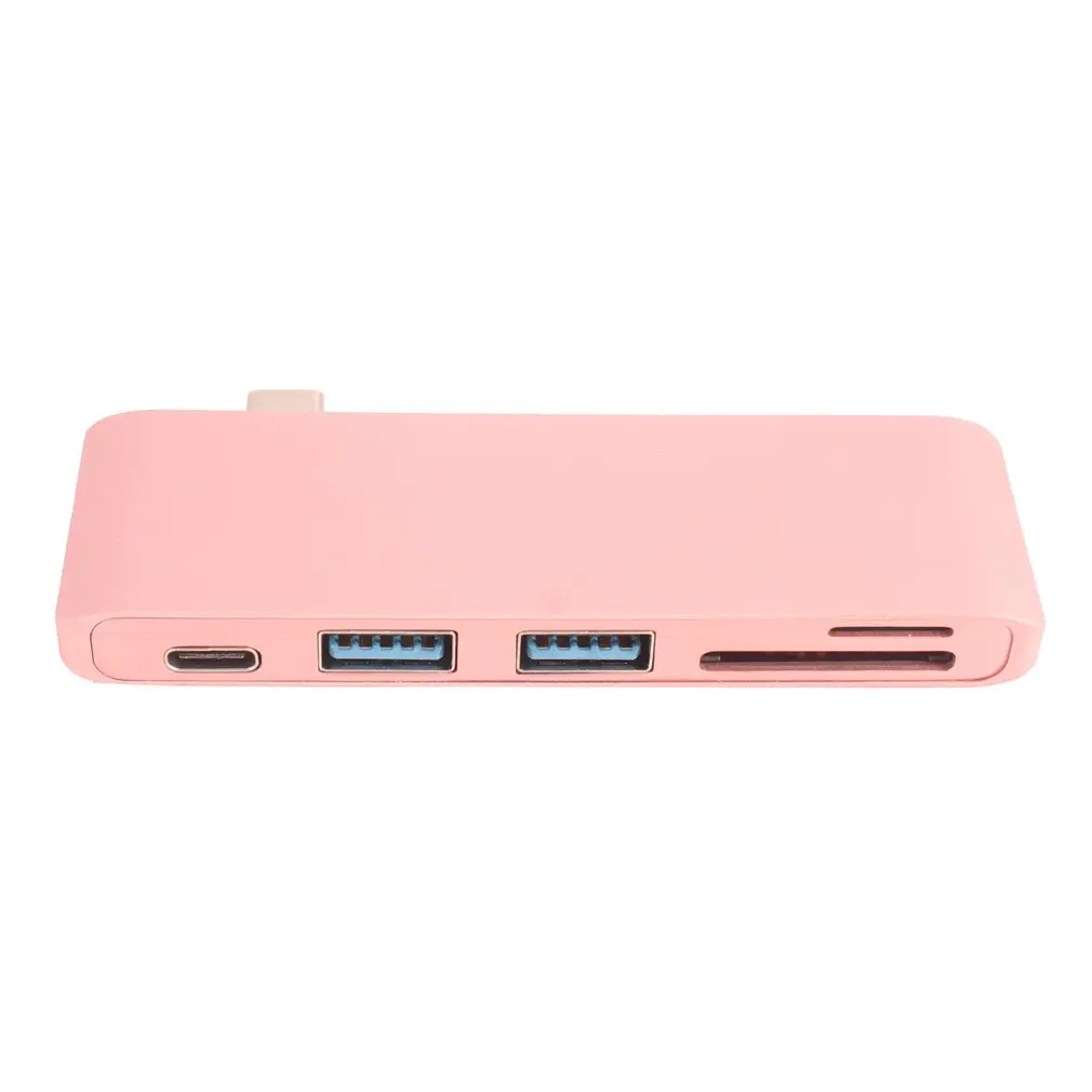 5 в 1 Многофункциональный USB-C type-C концентратор USB 3,0 Combo PD-power безопасная цифровая память/TF кард-ридер для портативных ПК