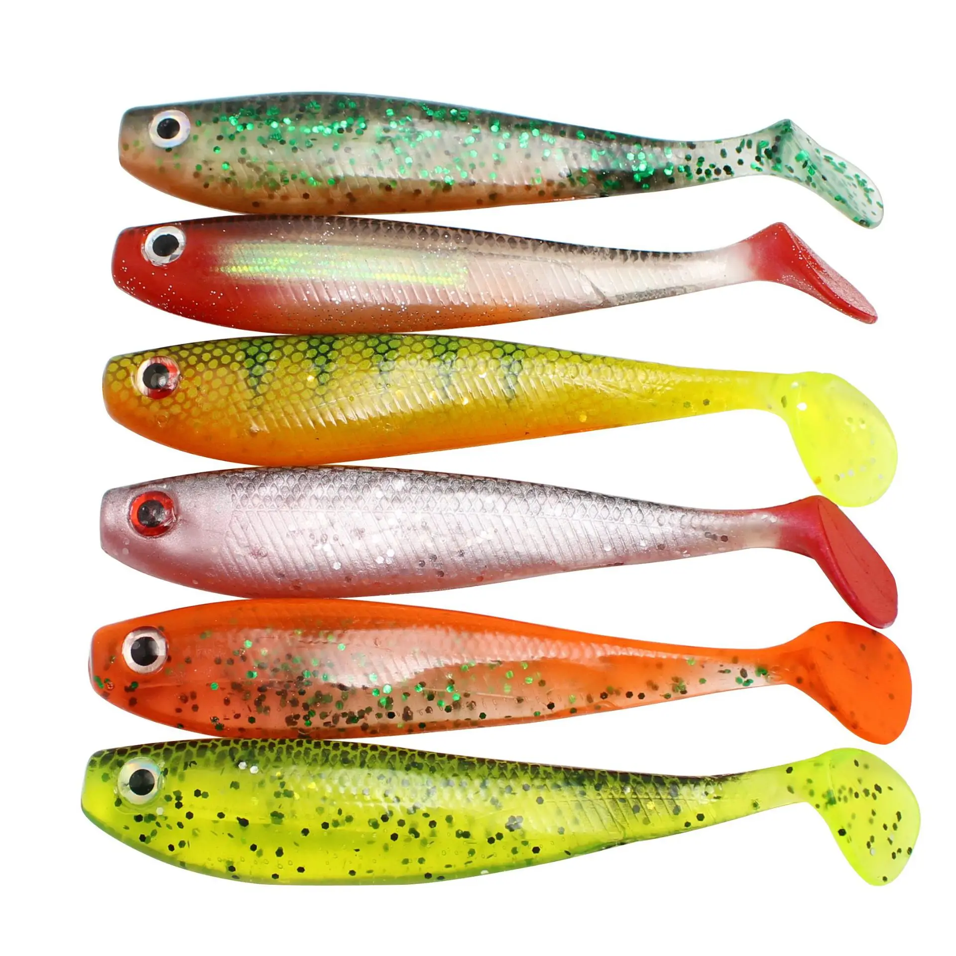 3Pcs 13g 11.5cm Soft Fishing Lure Set PVA Sea Carp Accessories Tackle Tools Freshwater Sequins Plastic Artificial Bait | Спорт и