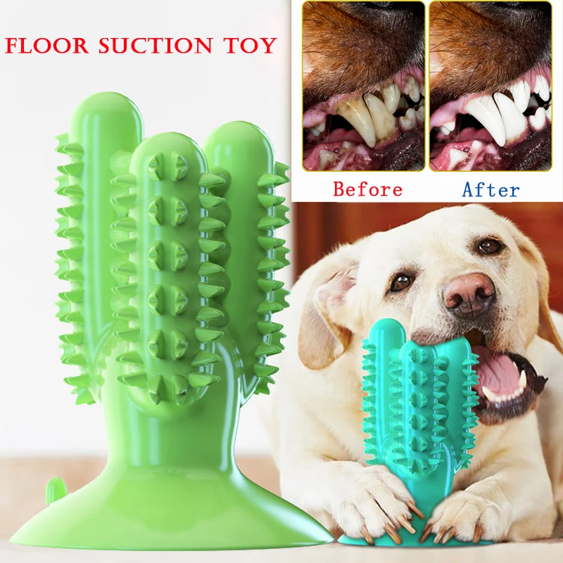 2021 cepillo dientes perro Mordedores de juguetes para perros interactivo de juguete, dispensador de comida, entrenamiento IQ, Limpieza de dientes, duradero, pequeño, mediano, para masticar perros jueguetes para perros