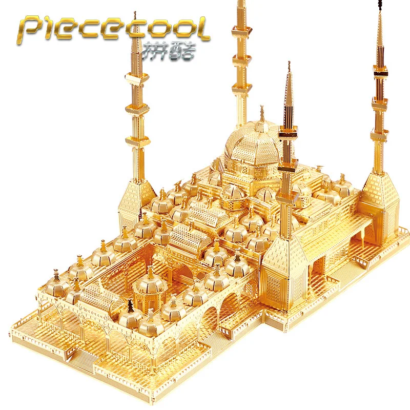 Piececool цельнометаллический, без клея, сделай сам, архитектура, собранная модель, 3D пазл, Чеченская сердце, мечеть
