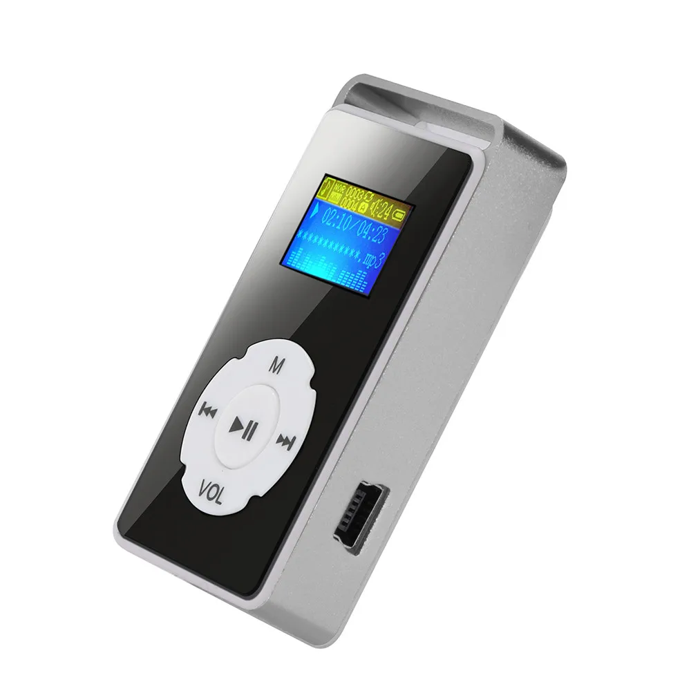 AIKEGLOBAL Hifi USB мини MP3 музыкальный плеер ЖК-экран Поддержка 32 ГБ Micro SD TF карта Спортивная Мода бренд Rechargeab F815