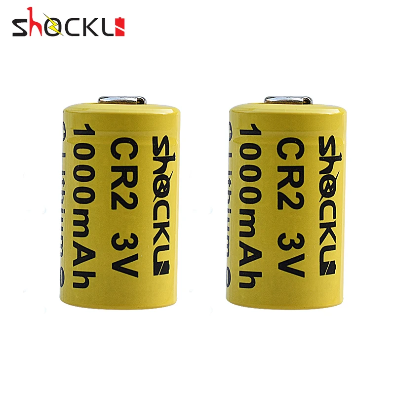 

2pcs/ lot Shockli CR2 Battery 3V Lithium 1000mAh CR15266,CR15270 battery for Golf Rangefinder Baby Monitor Flashlight