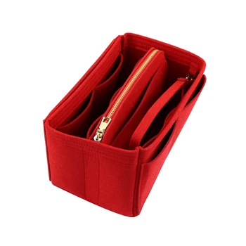 

Tote Bag Storage Bag 26 x 15 x 14cm Makeup Storage Wallet Storage Bag with Middle Zipper Suitable for mm Speedy 30 Wallet Insert