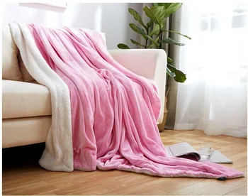 

Solid Color Flannel Blanket for Adult Children Thick Warm Famous Brand Designer Blankets Super Soft Sherpa Throw Blanket Bedding