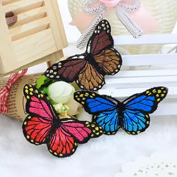 

10Pcs/Set Multicolor Butterfly Unique Design Embroidery Applique Patch Stickers Diy Clothes Decor Apparel accessories 2020