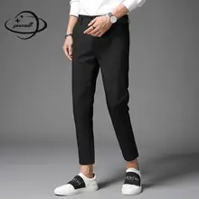 Размер 28-36мужской костюм брюки весна осень мужские брюки одежда Полная длина формальный мягкий Бизнес Тонкий Человек платье брюки одежда h54