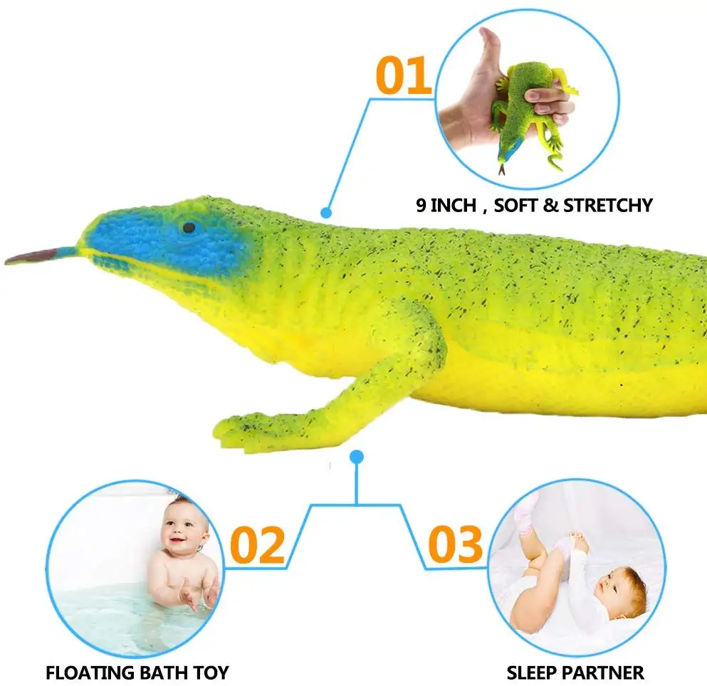 トカゲモデルのおもちゃのおもちゃ ヤモリイグアナカメレオンkomodoドラゴン 9インチゴムトカゲ食品グレード素材スーパー伸縮 Model Building Kits Aliexpress