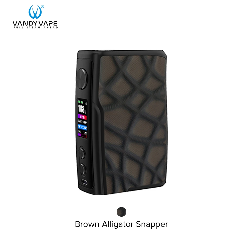 Vandy vape vwell бокс мод 188 Вт Водонепроницаемый стартер Vape мод подходит Двойной 18650 батарея электронная сигарета для танка Атомайзер - Цвет: Brown Snapper