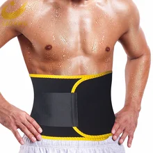 LAZAWG Men Waist Trainer Trimmer Sauna Sweat Belt Belly Corsets  Control Sport Burner Workout Weight Loss Slimming Body Shaper