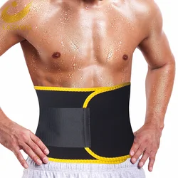 LAZAWG Men Waist Trainer Trimmer Sauna Sweat Belt Belly Corsets  Control Sport Burner Workout Weight Loss Slimming Body Shaper