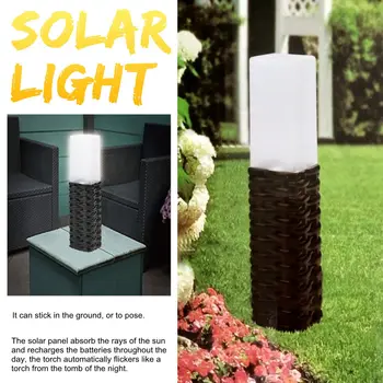 

LED Solar Garden Light Lamp Waterproof Garden Rattan Decoration Landscape Lawn Lamps Path Lighting Torch Outdoor Spotlight