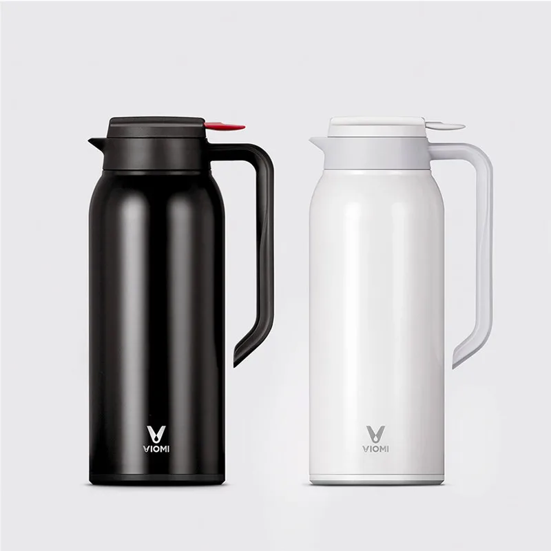 Xiaomi Mijia VIOMI, 1,5 л, чайник, Вакуумная чашка, портативная, нержавеющая сталь, эргономичная, противоскользящая база, вакуумная колба, термос