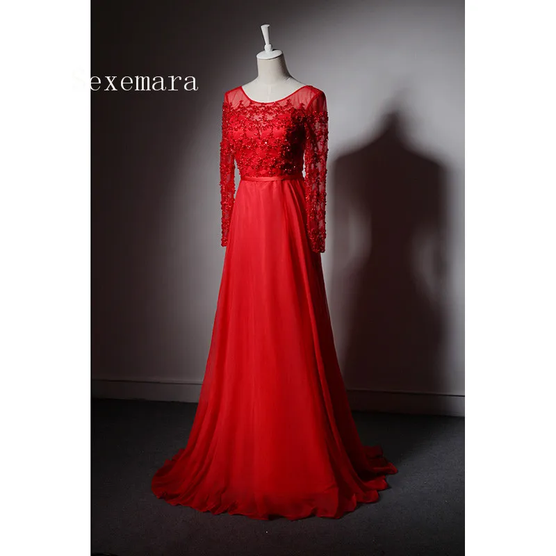 vestido de noiva длинные сексуальные платья для матери невесты с открытой спиной и бисером с длинным рукавом