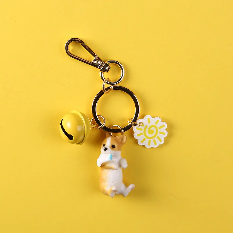 Брелок в виде Сиба корги креативный брелок Милого Животного панды детский для