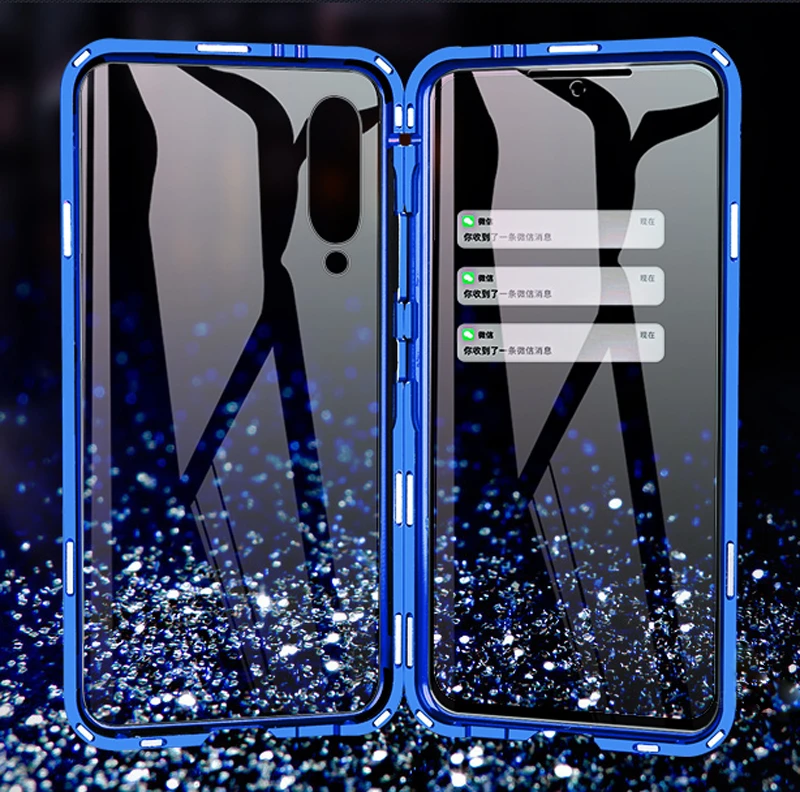 2019встроенный металлический магнитный чехол для iphone, двухсторонний Магнитный чехол из закаленного стекла, стеклянная задняя крышка для iphone xs max Dropship