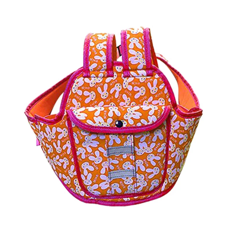 

New Motorcycle Bicycle Electric Bicycle Riding Child Belt Cute Rabbit Orange