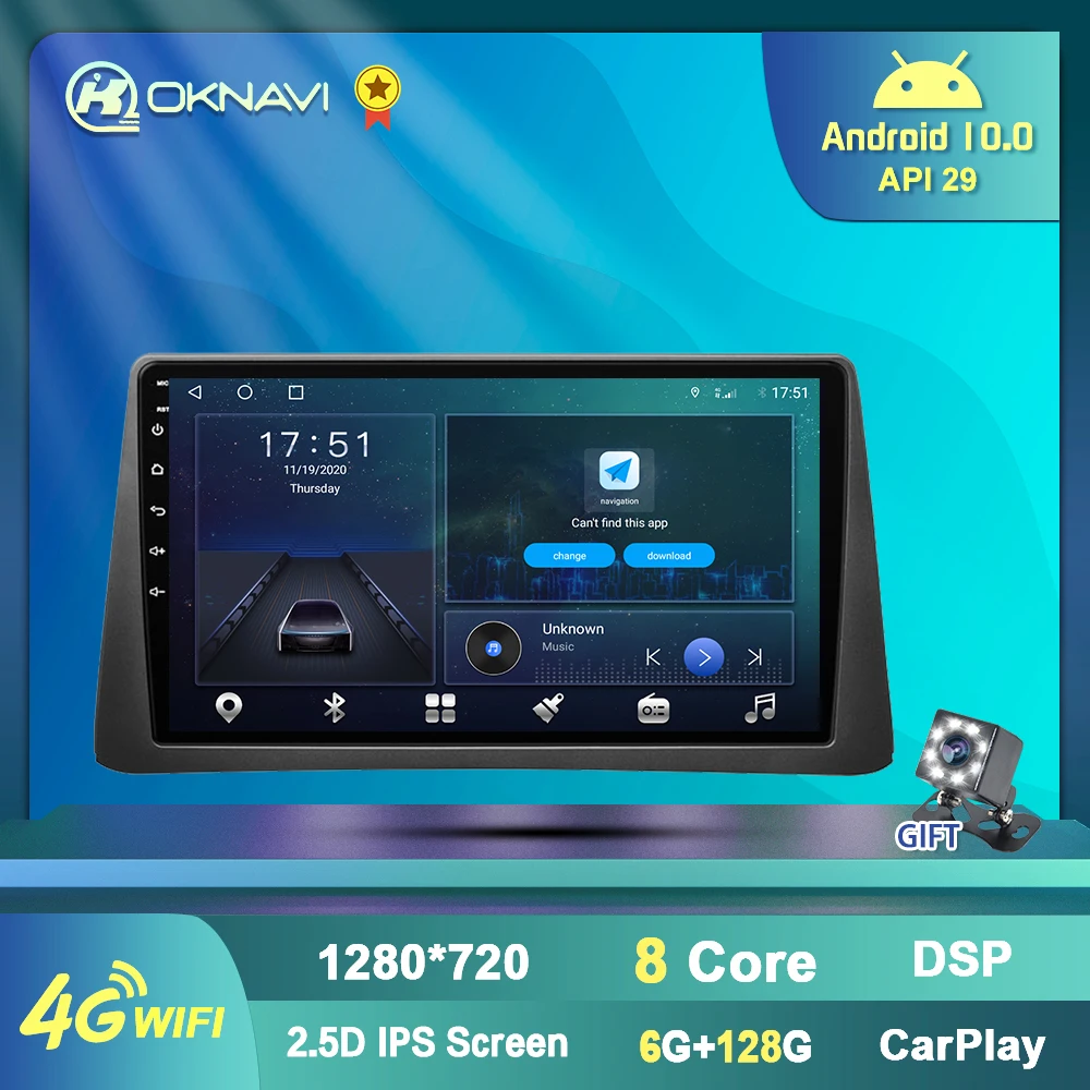 For Opel Vauxhall Mokka 2012-2016 For Buick Encore 2013-2019 Car Multimedia Player WIFI 4G Camera BT Carplay 2 Din Radio No DVD