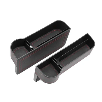 

2pcs Car Seat Storage Coins Holder Prevent Dropping Car Supply Storage Multifunction Seat Side Gap Storage Box Auto Accessories