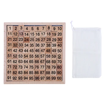 

Wooden Toys Hundred Board Math Materials Preschool Educational Learning Toys For Children Montessori Toys