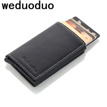

2020 New RFID Blocking Men's Credit Card Holder Genuine Leather Card Wallet Card holder Protection Purse for Women Wallets