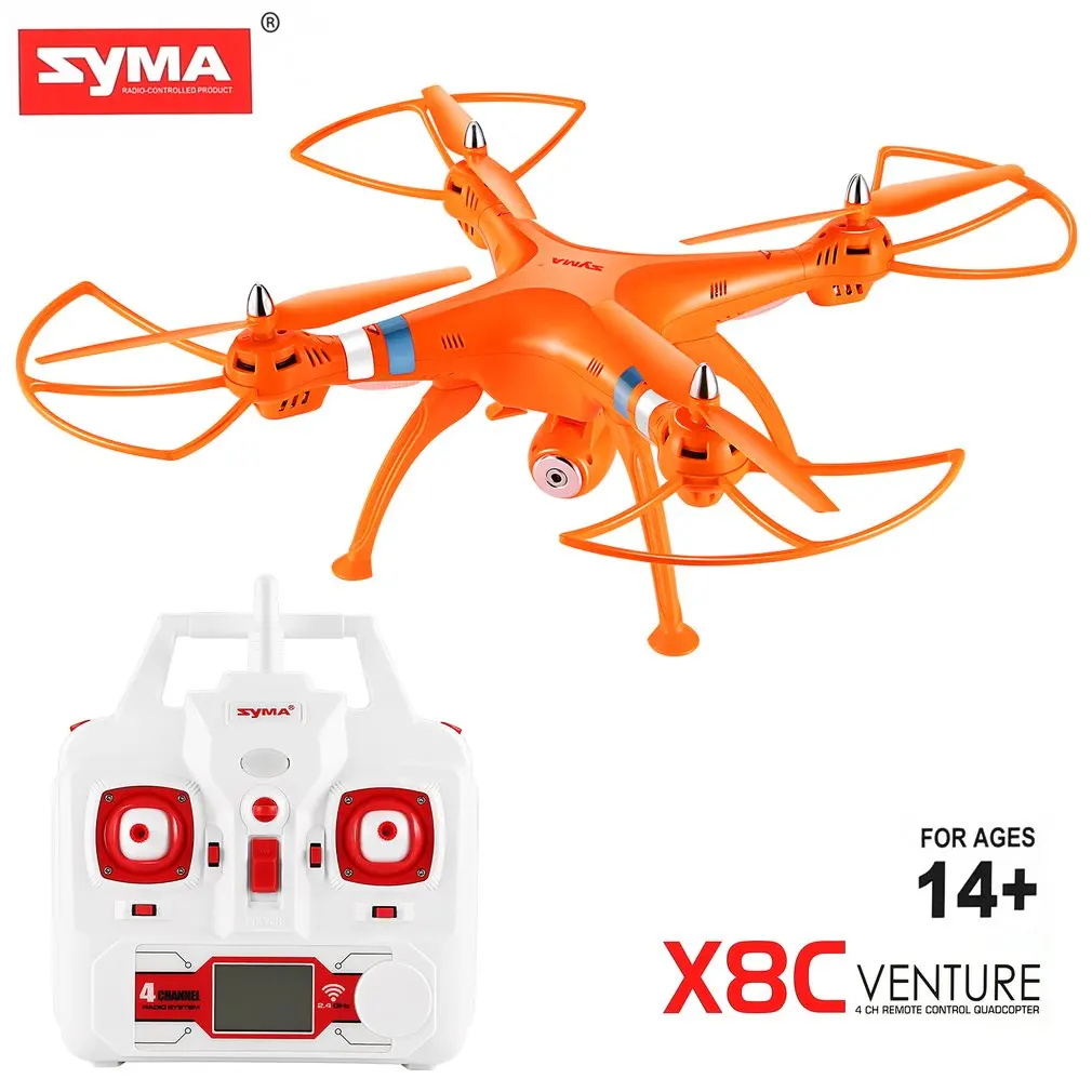 X8C прочный 2MP Широкий формат Камера Дрон 2,4 г 4 канала 4-Axis Gyro Headless Mode Quadcopter RTF р/у Дрон Квадрокоптер с дистанционным управлением дрона с дистанционным управлением