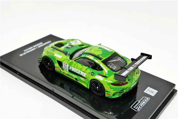 Tarmac Works 1: 64 AMG GT3 Fingercroxx X eRacing GP HK литье под давлением модель автомобиля
