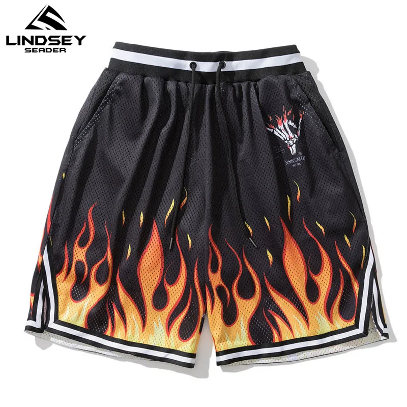 LINDSEY SEADER Mens Sweatshorts Basketball Short 2020 New Fire Print Streetwear Drawstring Hiphop Running Shorts Cotton Harajuku LINDSEY SEADER Mens Sweatshorts Basketball Short 2020 New Fire Print Streetwear Drawstring Hiphop Running Shorts Cotton Harajuku