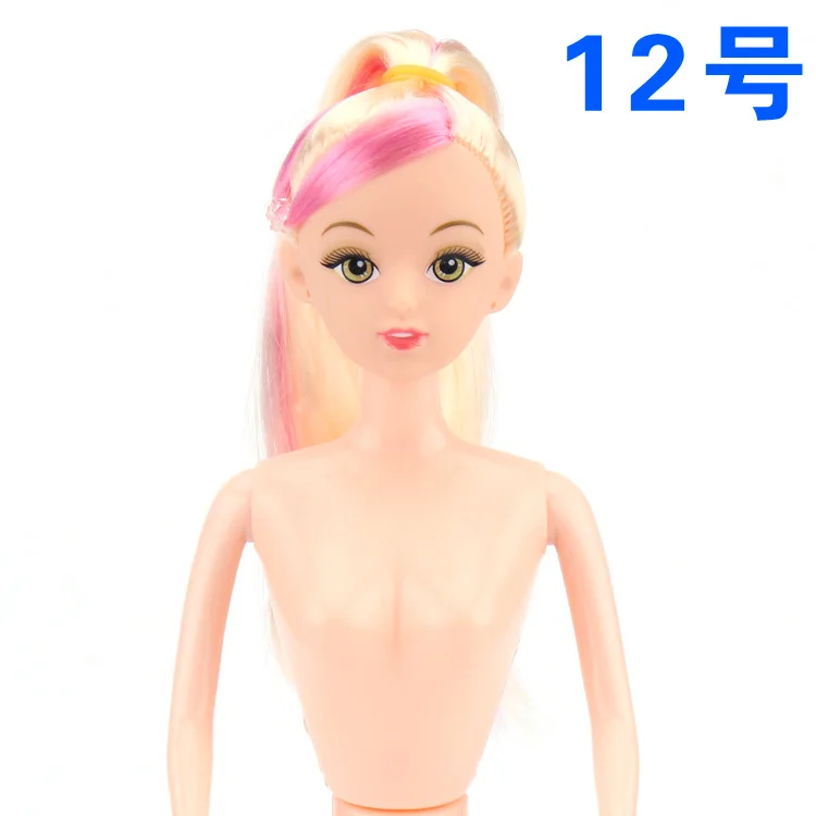 30 см BJD кукла 6 подвижные шарнирные куклы ручной работы торт выпечка кукла дизайн Женская Обнаженная кукла модные волосы куклы игрушки для девочек - Цвет: 6Jointed doll