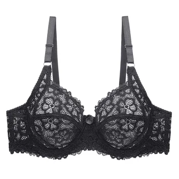 

Sexy Lace Bras For Women Push Up Bra Ultrathin Lingerie Comfort Bralette Large Cup Female Brassiere Underwear C Cup