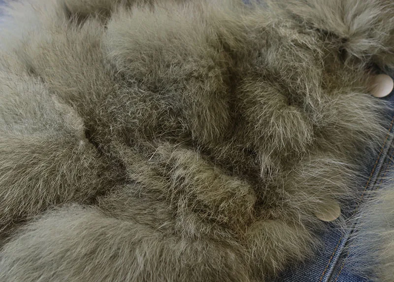 Зимняя новая свободная джинсовая стеганая куртка из лисьего меха с хлопковой подкладкой, женское плотное хлопковое пальто с подкладкой из овечьей шерсти, женские теплые парки