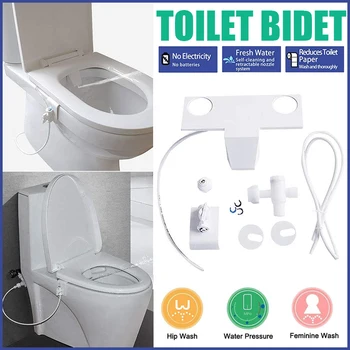 

Smart Shower Nozzle Flushing Sanitary Device For Smart Toilet Seat Bidet Toilet Adsorption Type Intelligent Cleaning