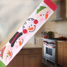 4 шт Рождественское украшение на холодильник, дверные ручки, крышки, Мультяшные милые микроволновые дверные ручки холодильника, наборы, Рождественский подарок