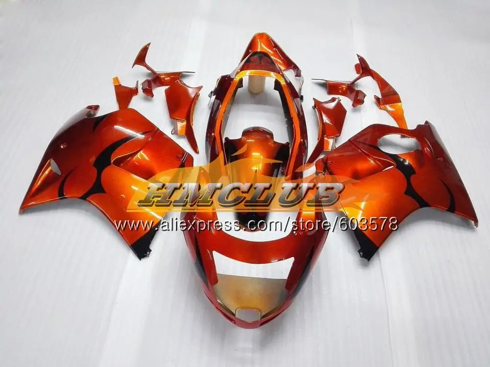 Дрозда для HONDA CBR1100XX 96 97 98 99 00 01 85CL. 73 CBR1100 XX 1996 2007 CBR 1100XX 02 03 04 05 06 07 обтекатели orange - Цвет: No. 3 Orange