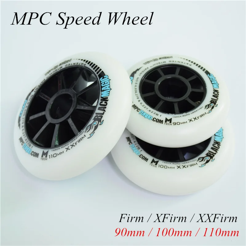 MPC inline speed skates wheel blue red black magic 90 100 100mm speed patines wheels Firm XFirm XXFirm road track marathon 8 pcs