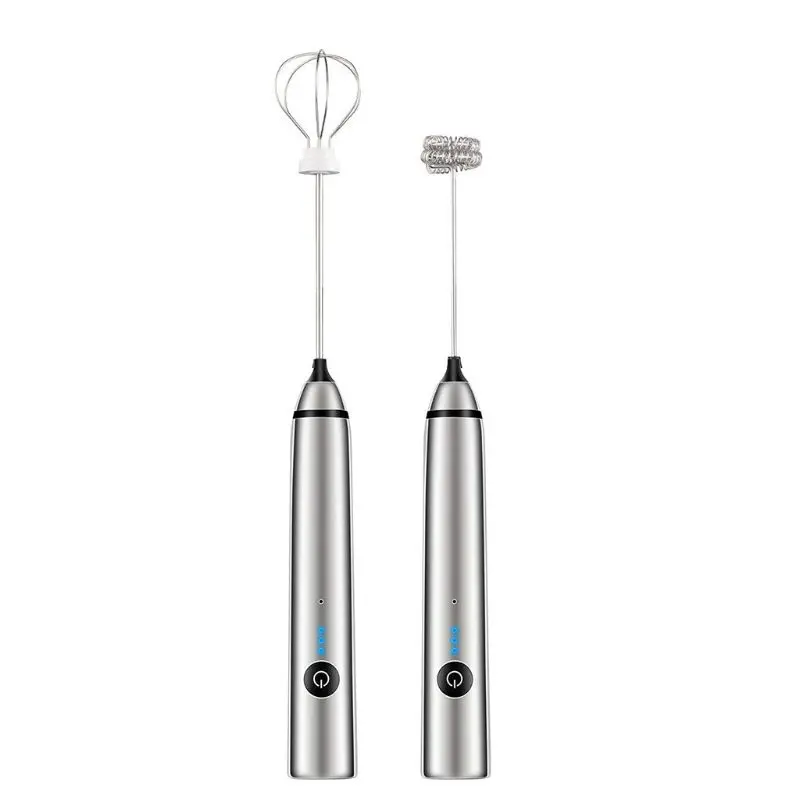 

Multifunction Kitchen Handle Egg Beater Tool Rotatable Whisk for Milk Drink Coffee Shake Frother Mixer Foamer N58D
