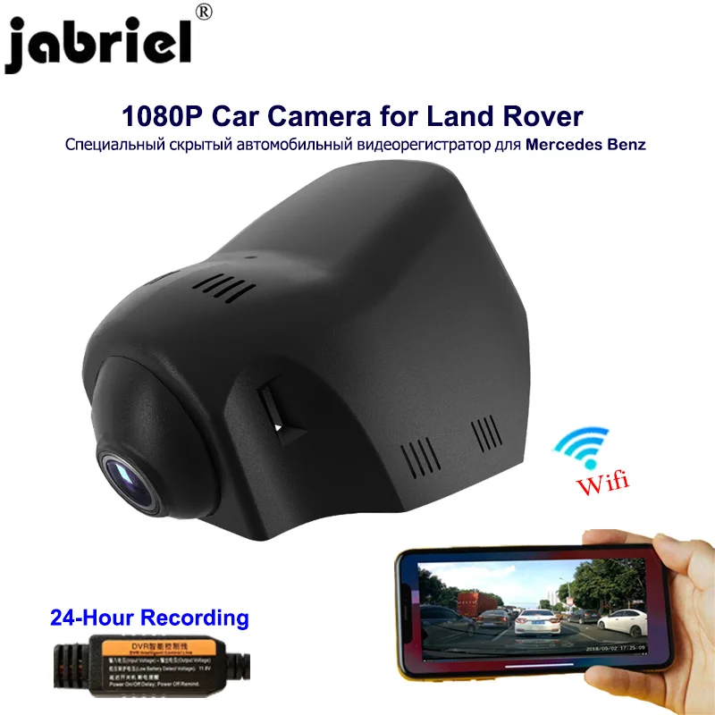 

Jabriel 1080P hidden Car Camera 24 Hour video recorder dvr dual lens rear camera for Land Rover 2015-2018 Discovery sport Jaguar