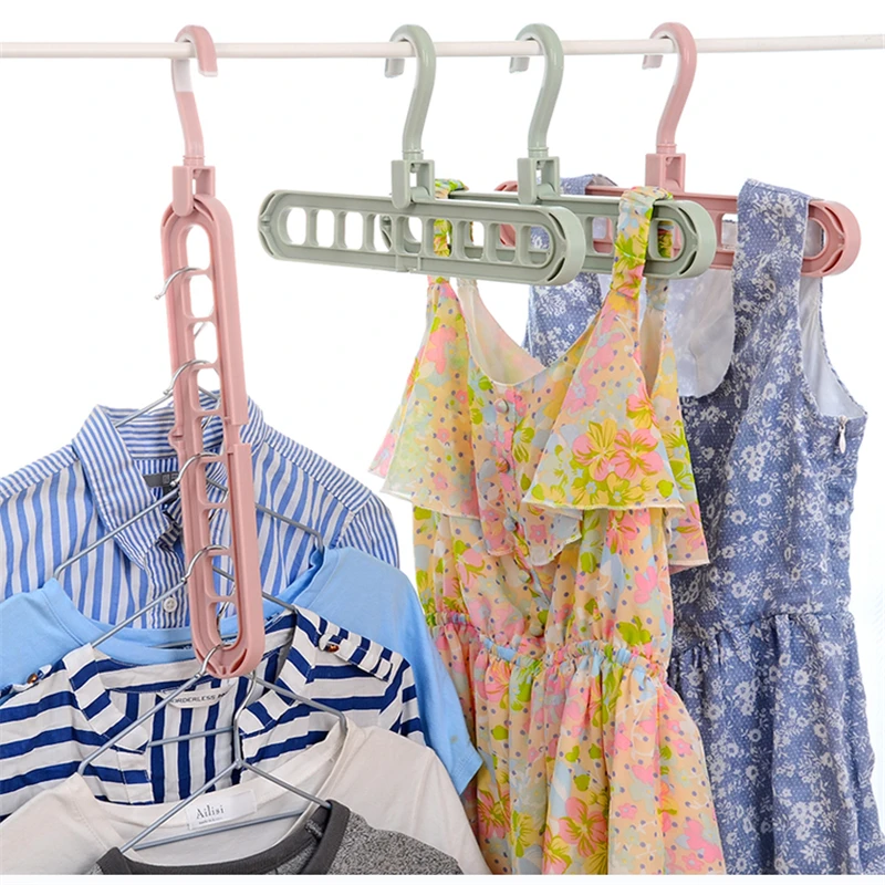 

4 PCS Coat Hanger Space Saver Hangers Multifunctional Magic Clothes Hangers For Baby Cloth Closet Organizer Storage Rack