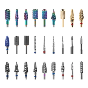

Tungsten Carbide Nail Drill Bit Cutter For Manicure Machine Carbide Electric Nail Drill Milling Cutter For Nail File Accessories